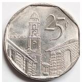 Cuba 2001 Fidel Castro 25 CENTAVOS coin