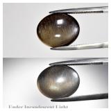 8.62ct Oval Cabochon Natural Purple Cat's Eye Moon