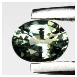 0.19ct 3.8x3mm VVS Oval Natural Green Sapphire - U