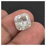 4.60ct Cushion Cut White Moissanite