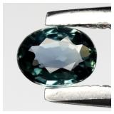 0.17ct 3.8x3mm VVS Oval Natural Blue Green Sapphir
