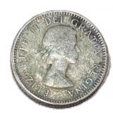 Silver 1958 Canada 10ï¿½ Coin