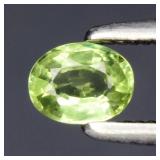 0.27ct 4.3x3.3mm Oval Natural Green Sapphire - Hea