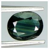Oval Natural Heated Only Blue Green Sapphire Austr