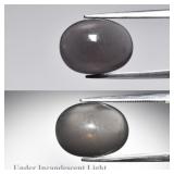 7.14ct Oval Cabochon Natural Purple Cat's Eye Moon