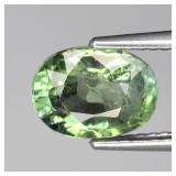 1.95ct 9x6.8mm Oval Natural Green Tourmaline - Unh