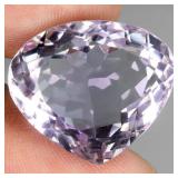 Heart Cut Natural Unheated Pink Amethyst Bolivia 2