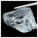 12.78ct 17x13.7mm Natural Unheated Blue Facet Roug
