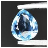 0.24ct 4.5x4mm VS Pear Natural Blue Aquamarine - U