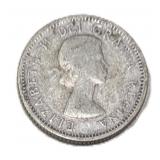 Silver 1959 Canada 10ï¿½ Coin