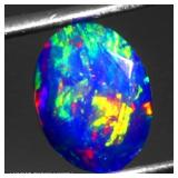 Oval Cut Natural AAA Floral Flash Play Of Color Bl