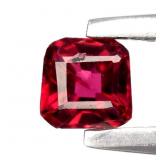 0.18ct Octagon Natural Pinkish Red Rubellite Tourm