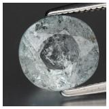 1.91ct Cushion Natural Very Light Blue Aquamarine