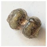 Ancient Roman AD100-300 Double glass bead green