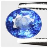0.66ct 5.5x4.5mm Oval Blue Sapphire - Heated Glass