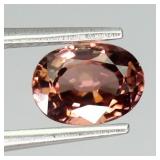 Oval Cut Natural Unheated Top Orange Zircon Tanzan