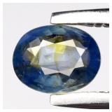 0.35ct 5x4mm Oval Natural Green Blue Sapphire - Un