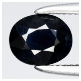 0.70ct 5.5x4.5mm Oval Natural Deep Blue Sapphire -