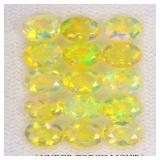 Oval AAA Floral Flash Play Of Color Crystal Fire O