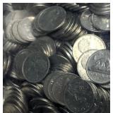 Lot of 10 Random 1953 Canada Nickels