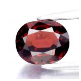 1.24ct 6.5x5.3mm VS Oval Natural Reddish Pink Rhod