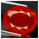 VVS 1.60ct Orange Fire Opal Mexico