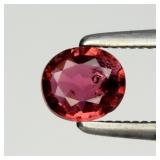 0.37ct 5x4.2mm Oval Natural Orangish Pink Tourmali