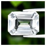4.68ct 11.5x8.7mm VS Octagon Natural White Quartz
