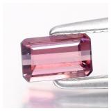 0.52ct 5.5x3mm Octagon Natural Pink Tourmaline - U