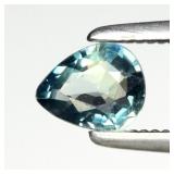 0.38ct 5x4mm VS Pear Natural Blue Green Sapphire -
