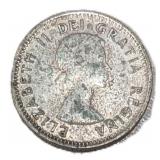 Silver 1953 Canada 10ï¿½ Coin