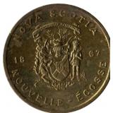 1867 Nova Scotia Token Mayflower