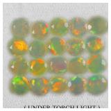 Round Cut AAA Floral Flash Play Of Color Crystal F