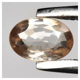 0.30ct 4.8x3.3mm VS Oval Natural Champagne Zircon