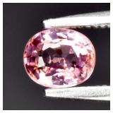 0.53ct 5x4mm VS Oval Natural Pink Malaya Garnet -