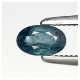 0.35ct 5x3mm Oval Natural Greenish Blue Sapphire -