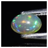 0.37ct 6x4mm Oval Cabochon Natural White Opal - Op