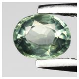 0.36ct 4.5x3.5mm Oval Natural Green Sapphire - Hea