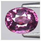0.84ct 6x4.5mm VS Oval Natural Purplish Pink Rhodo