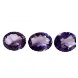 14.05 Ct Amethyst 3 Loose Stones