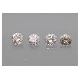 1.1tcw  4 Lab Diamonds  3.9-4.2mm