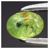 0.21ct 4.2x3mm Oval Natural Green Demantoid Garnet