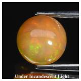 1.18ct 8mm Round Cabochon Natural Opal - Color Pla