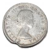 Silver 1956 Canada 10ï¿½ Coin