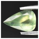0.56ct 7x4.7mm Pear Natural Green Prehnite - Afric