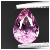 0.56ct 5.7x4mm Pear Natural Pink Malaya Garnet - A