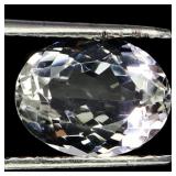 Oval Cut Natural Unheated White Topaz Brazil 5.75c