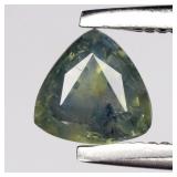 0.44ct Trillion Natural Bluish Green Sapphire - Un