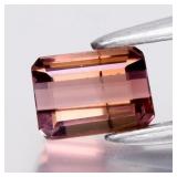 0.45ct VS Octagon Natural Orangish Pink Tourmaline