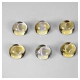 Round Cab Natural Unheated Yellow Citrine Brazil 6